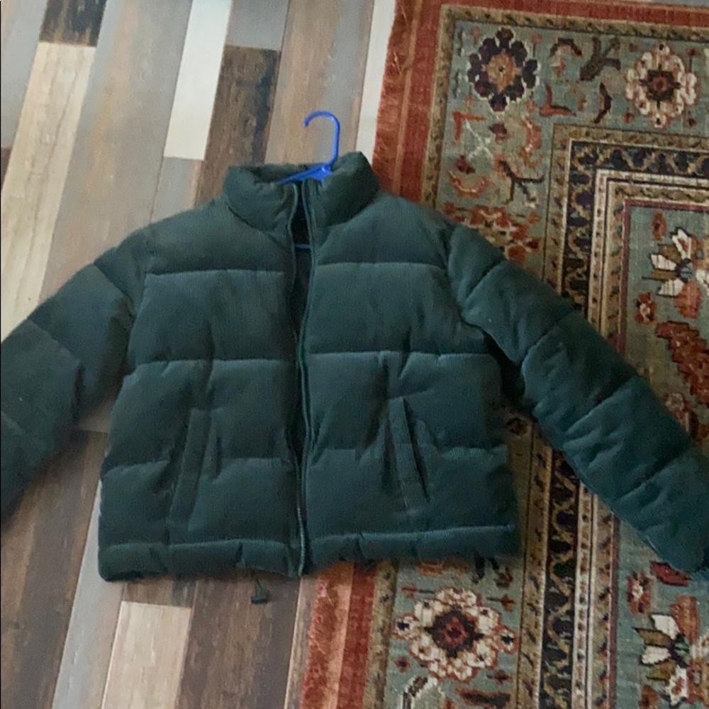 Olive Green Puff Jacket